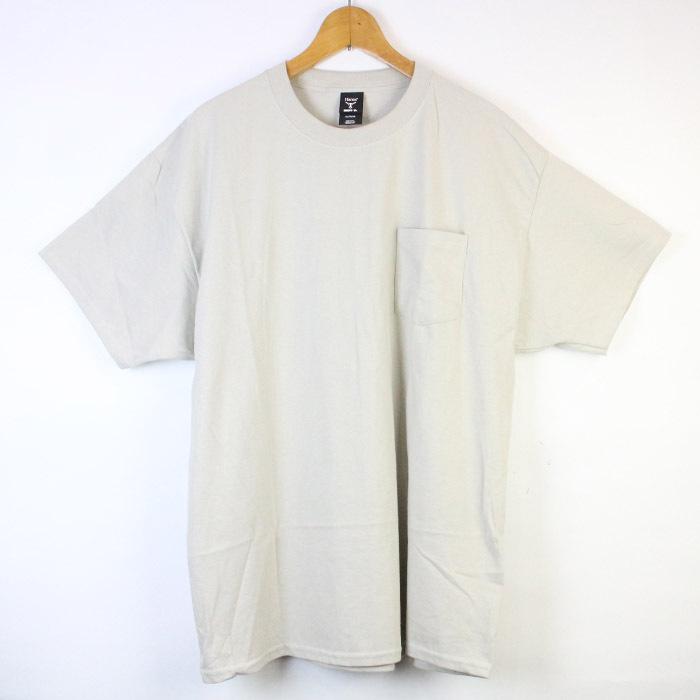 ヘインズ 半袖Tシャツ Hanes BEEFY-T ADULT POCKET T-SHIRT 5190/5193/5194 Green Lime Maroon Sand White Yellow ビーフィー 大きいサイズ ユニセックス｜nest001｜06