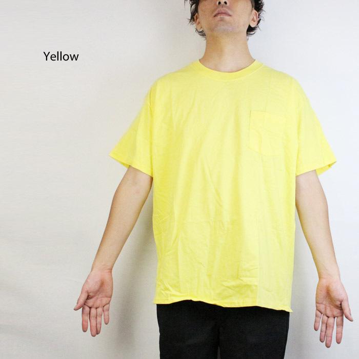 ヘインズ 半袖Tシャツ Hanes BEEFY-T ADULT POCKET T-SHIRT 5190/5193/5194 Green Lime Maroon Sand White Yellow ビーフィー 大きいサイズ ユニセックス｜nest001｜15