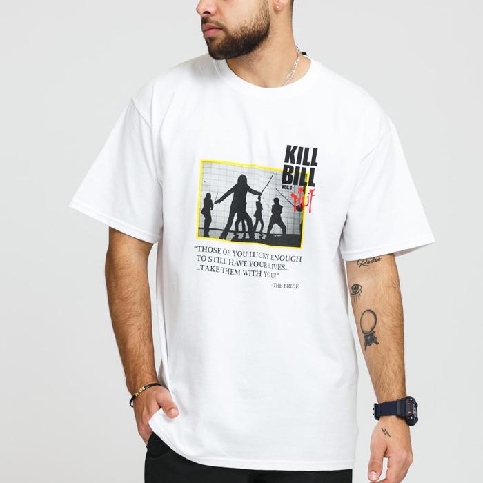 ハフ 半袖Tシャツ HUF DEATH LIST S/S TEE TS01535 White コラボ T