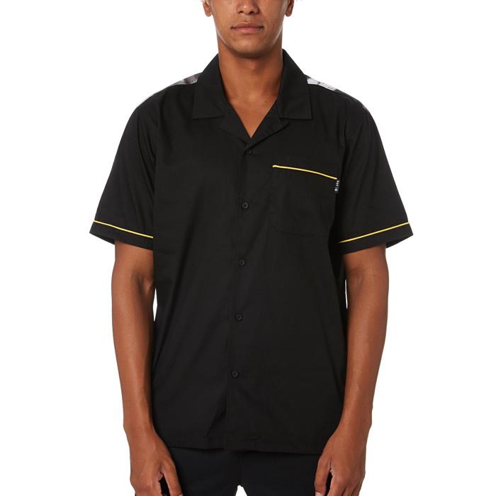 HUF ハフ シャツ huf CRAZY 88 S/S WOVEN TOP BU00120 Black