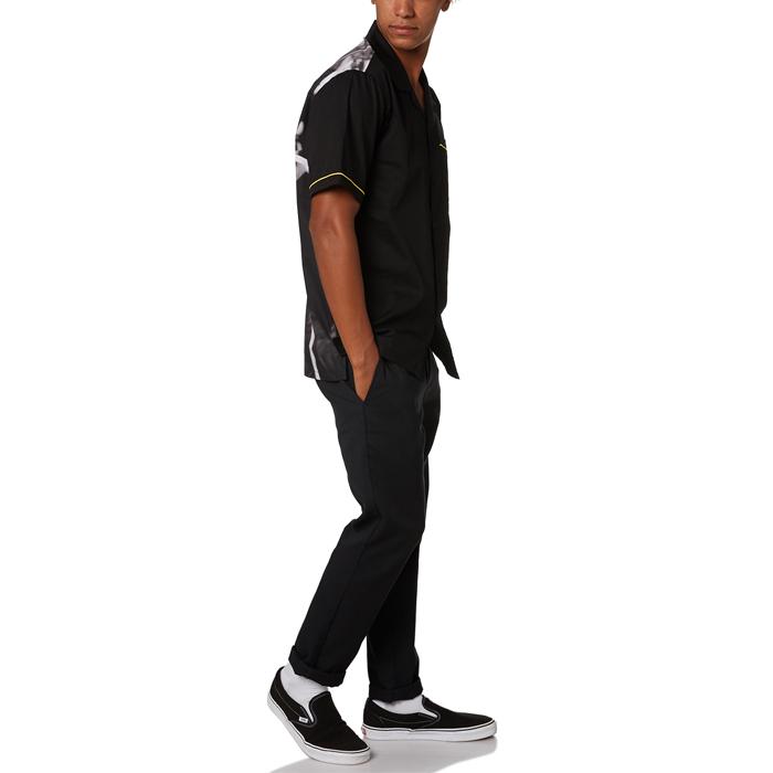 HUF ハフ シャツ huf CRAZY 88 S/S WOVEN TOP BU00120 Black
