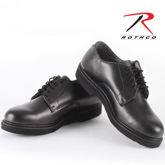 【完売】ロスコ 革靴 ROTHCO Military Uniform Oxford Leather Shoes 5085 Black ポストマンシューズ ミリタリー ブーツ 短靴 メンズ 男性