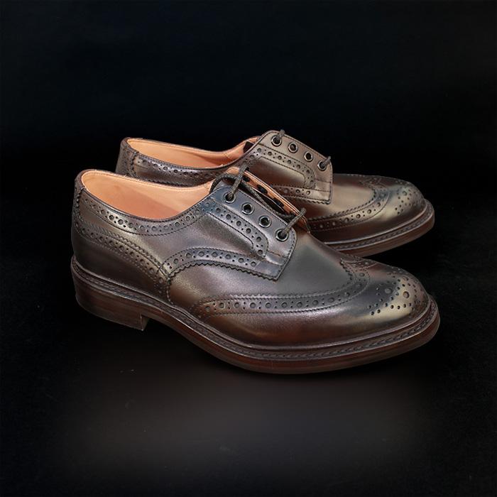 トリッカーズ バートン 革靴 trickers BOURTON DAINITE SOLE M5633/9 Espresso Burnished Brown ダイナイトソール 短靴 ラウンドトゥ ウイングチップ｜nest001｜02