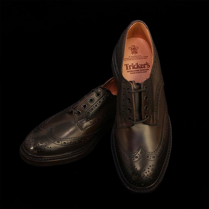 トリッカーズ バートン 革靴 trickers BOURTON DAINITE SOLE M5633/9 Espresso Burnished Brown ダイナイトソール 短靴 ラウンドトゥ ウイングチップ｜nest001｜04