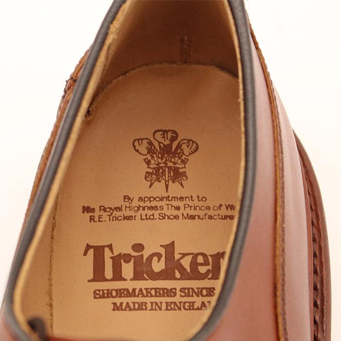 トリッカーズ ウッドストック 革靴 trickers WOODSTOCK DAINITE SOLE M5636/7 Marron Antique ウイングチップ タウン｜nest001｜06