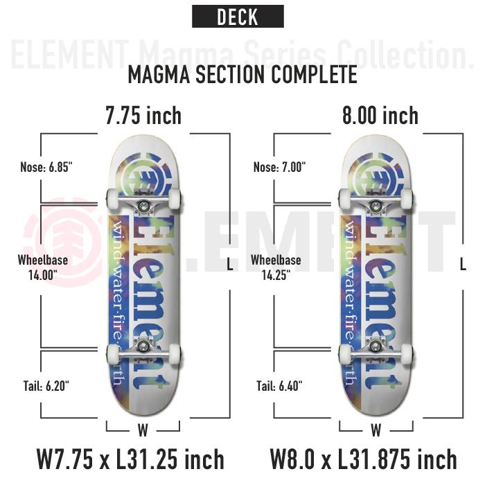 スケートボード コンプリート エレメント ELEMENT SKATEBOARDS COMPLETE MAGMA SECTION ALYXW00157 スケボー スリック 初心者 上級者 ストリート SB SK8 ロゴ 板｜nest001｜05