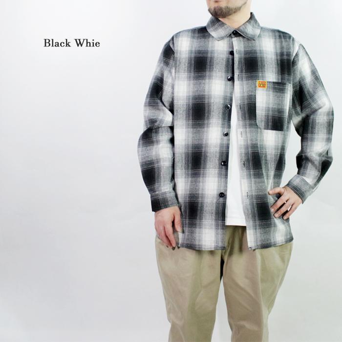 FB カウンティ 長袖シャツ FB COUNTY LONG SLEEVE FLANNEL SHIRT RN98581 Black Grey White Green Tan Brown kustom オンブレチェック 西海岸 ギャング チカーノ｜nest001｜03