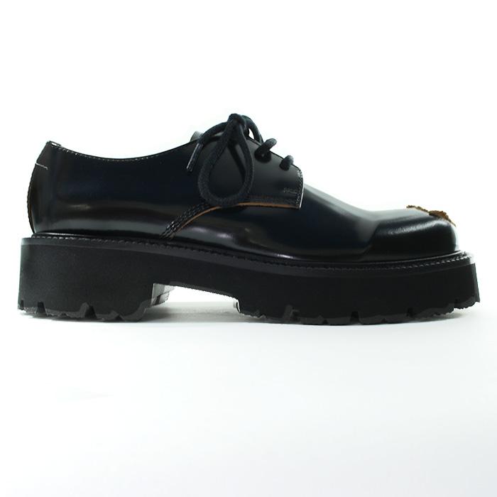 MM6 メゾン マルジェラ 革靴 MM6 MAISON MARGIELA LASE-UP BROGUES S66WQ0063 T8013 Black 3ホール 厚底 短靴 レースアップブローグ ジェンダーレス｜nest001｜02