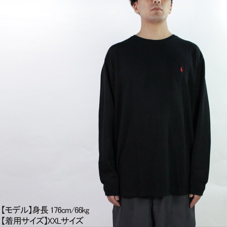 ポロ ラルフローレン サーマル ロンT POLO RALPH LAUREN MIDWEIGHT WAFFLE L/S CREW FOLDED PWLCFR Black Gray Navy Charcoal Green White Natural Nevis Red｜nest001｜20