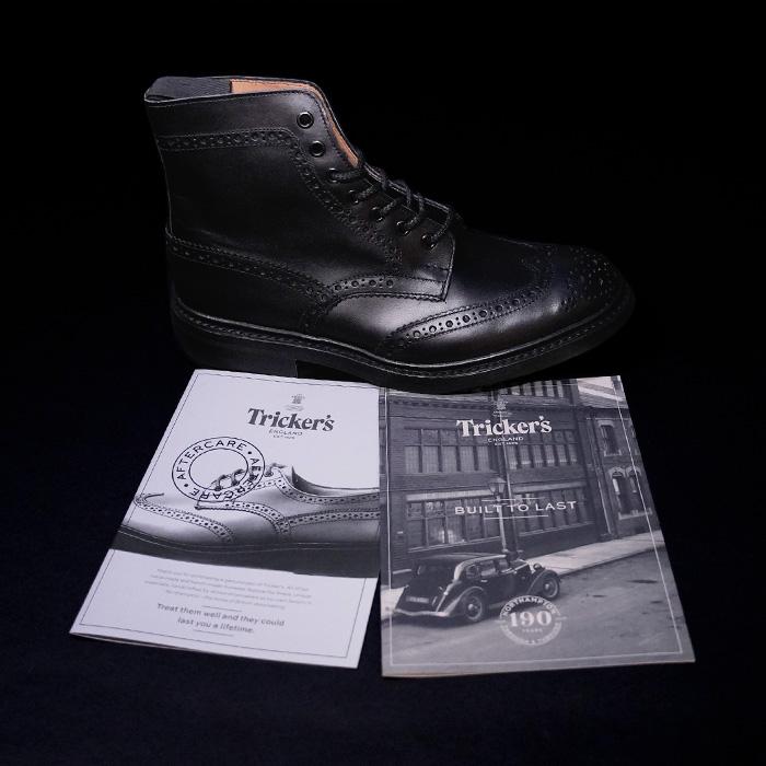 トリッカーズ ストウ 革靴 trickers STOW DAINITE SOLE M5634/9 Black Calf ダイナイトソール 短靴 ラウンドトゥ ウイングチップ コンフォートシューズ｜nest001｜06