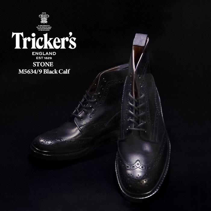 トリッカーズ ストウ 革靴 trickers STOW DAINITE SOLE M5634/9 Black Calf ダイナイトソール 短靴 ラウンドトゥ ウイングチップ コンフォートシューズ｜nest001｜07