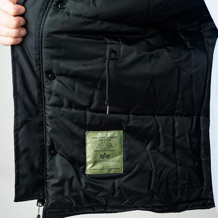 ALPHA INDUSTRIES ブラック ミリタリージャケット L ALPHA INDUSTRIES】アルファインダストリーズ N-2B フライト
