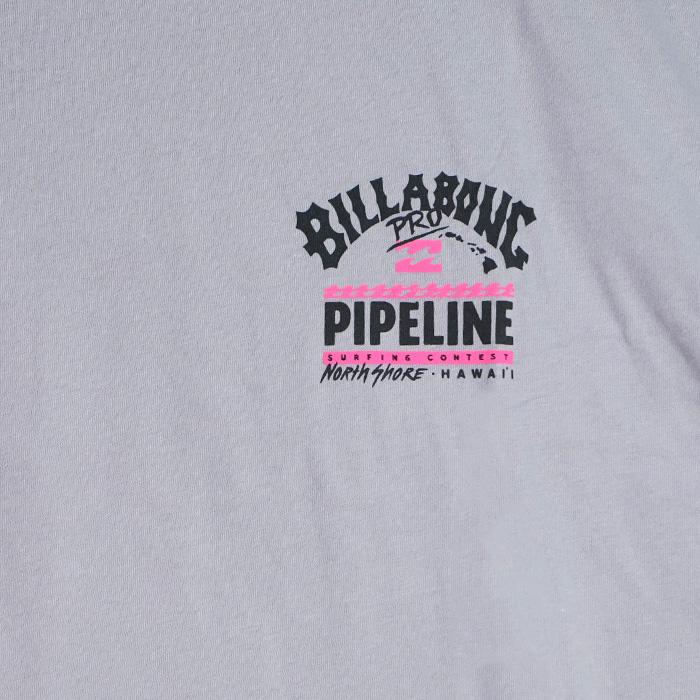 ビラボン Tシャツ BILLABONG PIPELINE SS TEE ABYZT01906 Grey Violet Mellow Yellow グレーバイオレット メローイエロー 半袖 Tシャツ バックプリント メンズ｜nest001｜05