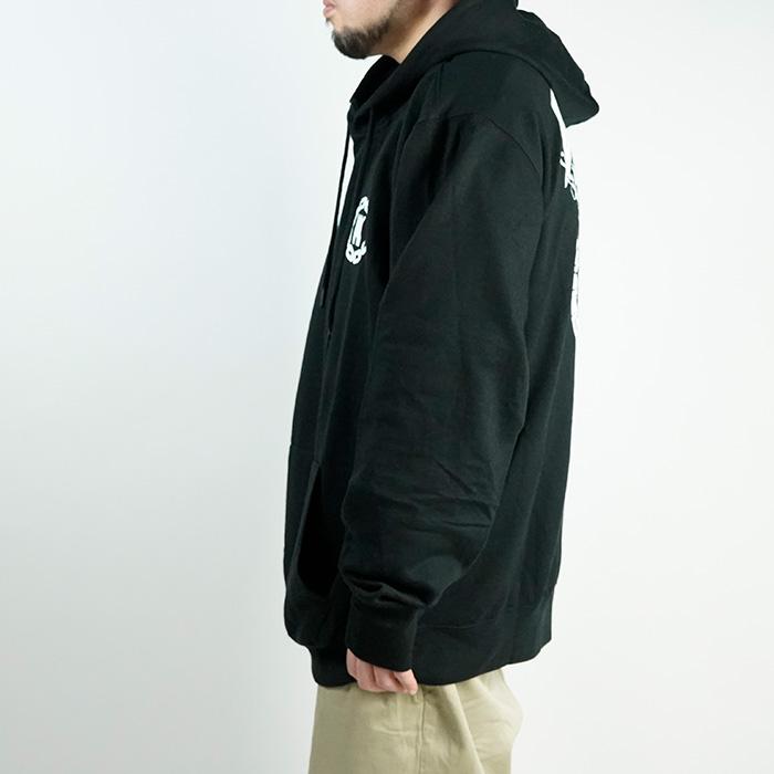 クルックスアンドキャッスルズ プルオーバー パーカーCROOKS & CASTLES DEATH ROW X CROOKS 3 HOODIE 2XC02112 Black デスロウ HIPHOP チカーノ XXL 2XL｜nest001｜03