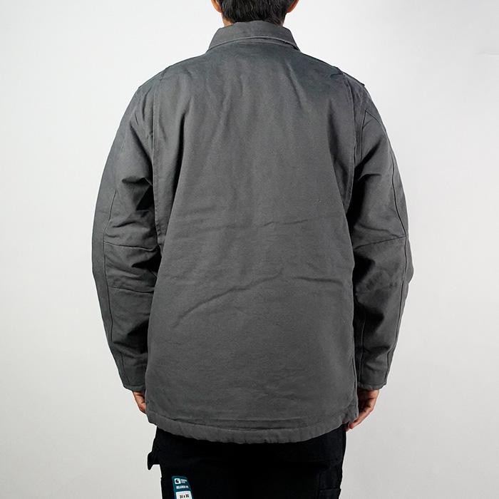 Carhartt カーハート ダック生地 フリース裏地ジャケット ダークグレー Carhartt カーハート ダック生地 フリース裏地ジャケット