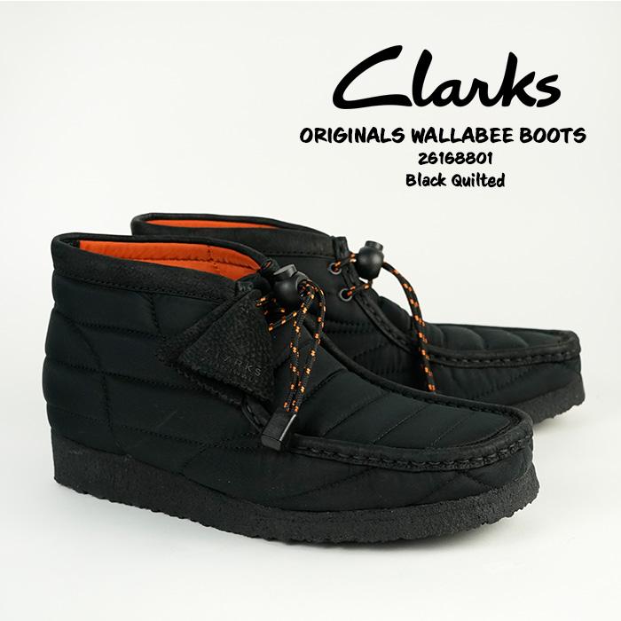 クラークス ワラビー ブーツ CLARKS ORIGINALS WALLABEE BOOTS 26168801 Black Quilted ブラック  キルティング ナイロン 【USサイズ】 ブーツ カジュアル メンズ :23cla50002:Ne.S.T - 通販 - Yahoo!ショッピング