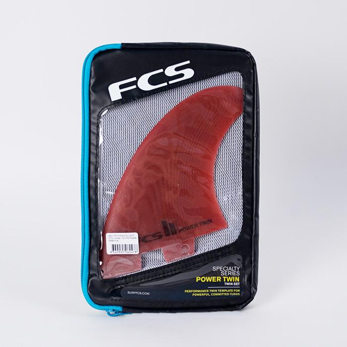 Fcs Ii Power Twin Pg L-xl Mango Fins With Adjustable Fcs Ii Pg