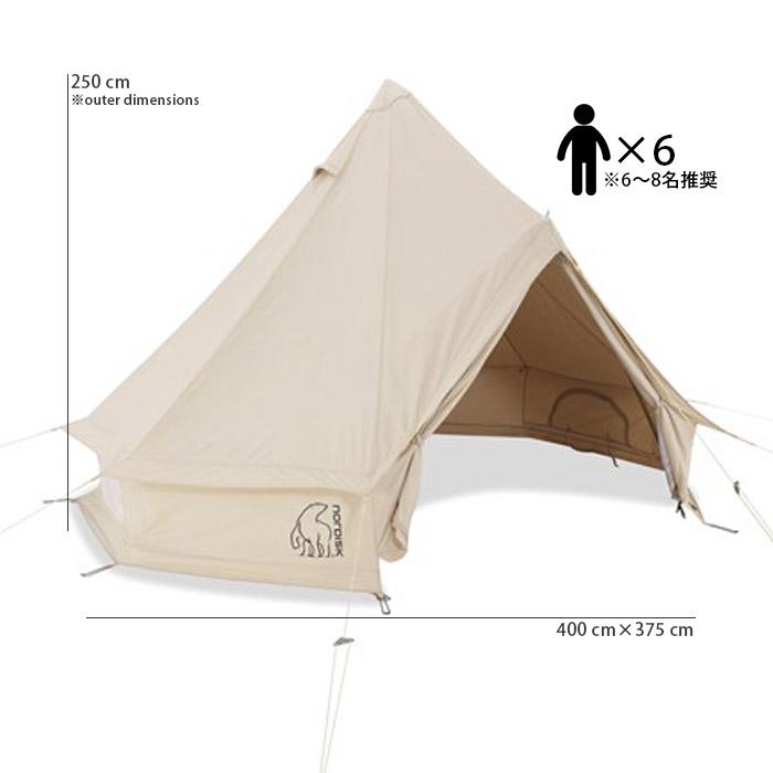 22年秋冬モデル ノルディスク　ワンポールテント6人用 NORDISK 22年秋冬モデル ノルディスク 6人用テント ASGARD 12.6