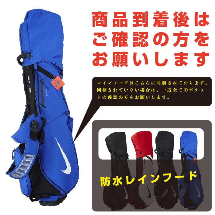 ナイキ ゴルフバッグ NIKE GOLF AIR SPORT 2 GOLF BAG Black White Game Royal University Red Gold エア スポーツ 2 equaflex max air 口枠 4分割 レインフード｜nest001｜16