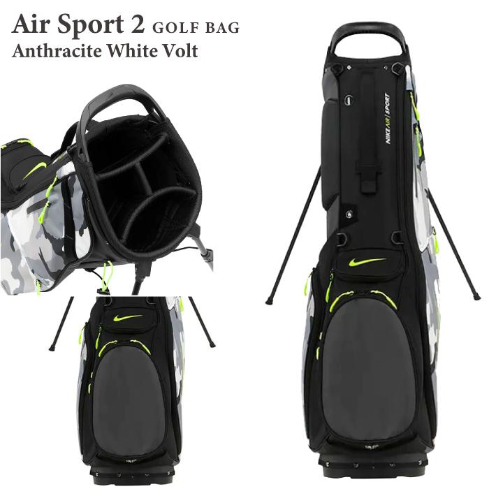 ナイキ ゴルフバッグ NIKE GOLF AIR SPORT 2 GOLF BAG Black White Game Royal University Red Gold エア スポーツ 2 equaflex max air 口枠 4分割 レインフード｜nest001｜15