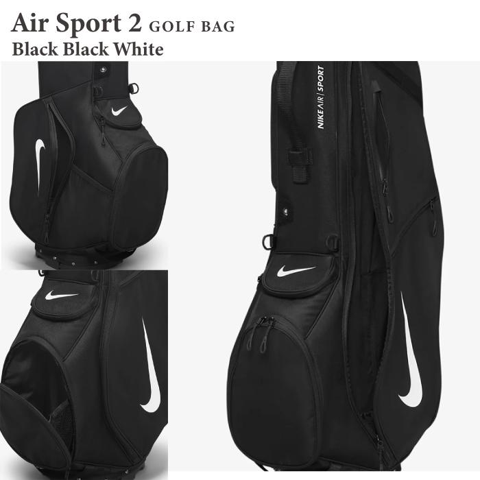 ナイキ ゴルフバッグ NIKE GOLF AIR SPORT 2 GOLF BAG Black White Game Royal University Red Gold エア スポーツ 2 equaflex max air 口枠 4分割 レインフード｜nest001｜09