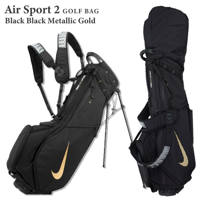 NIKE ゴルフセット＆adidasのゴルフバッグ NIKE（ナイキ） ゴルフバッグ NIKE GOLF AIR SPORT 2 GOLF BAG Black