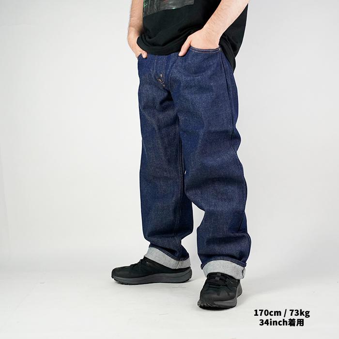 プリズンブルース シングルニー ワークジーンズ デニム PRISON BLUES WORK JEANS 7 PKTS Without Suspender Buttons 122 1221111 Rigid Blue アメリカ製 作業着｜nest001｜11