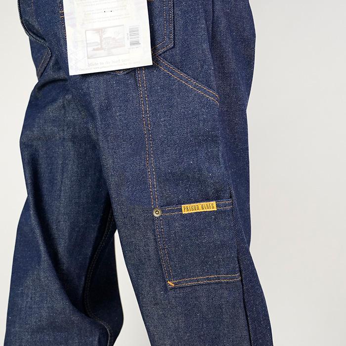 プリズンブルース シングルニー ワークジーンズ デニム PRISON BLUES WORK JEANS 7 PKTS Without Suspender Buttons 122 1221111 Rigid Blue アメリカ製 作業着｜nest001｜08