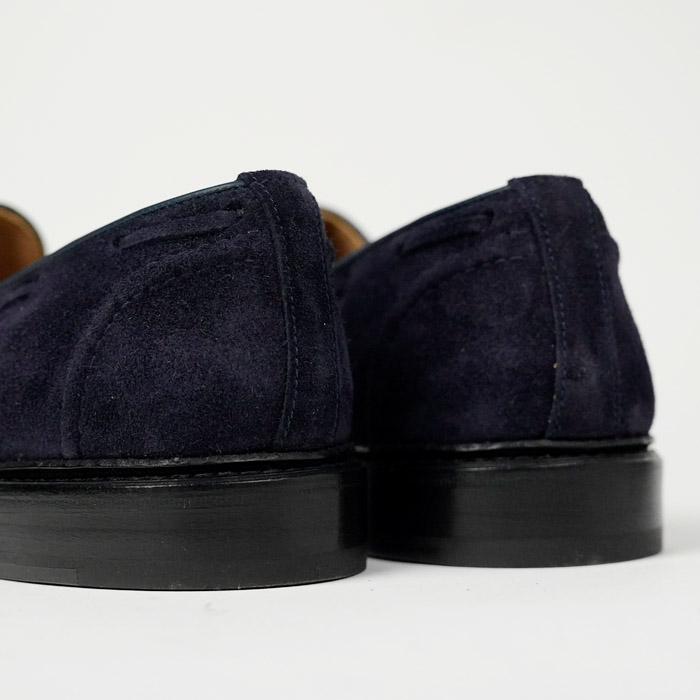 美品Tricker'sトリッカーズ ネイビースエードプレーントゥ4 Tricker's】美品 トリッカーズ Trickers - 美品Tricker'sトリッカーズ