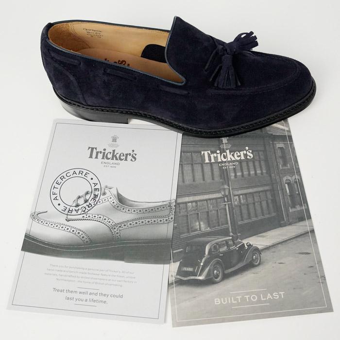 トリッカーズ エルトン カストリーノ 革靴 TRICKERS ELTON CASTORINO SUEDE ULTRA FLEX 8011/4 Navy Blue タッセル カジュアル フォーマル メンズ 男性｜nest001｜08