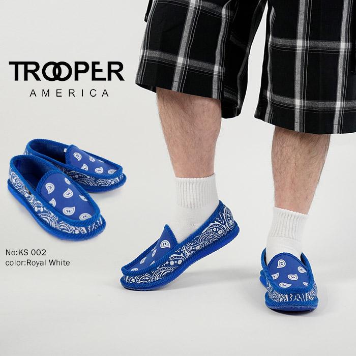TROOPER AMERICA（トゥルーパーアメリカ） スリッポン ハウスシューズ 