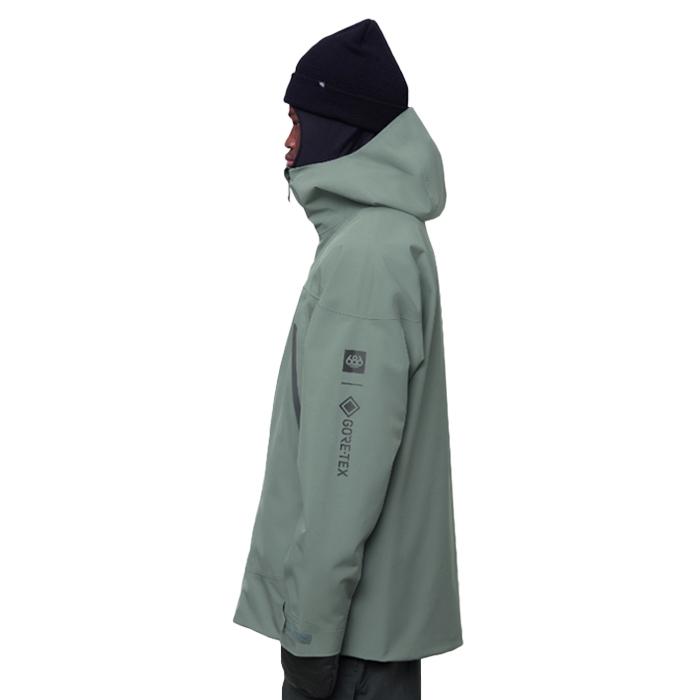 [日本正規品]スノーボード ウェア シックスエイトシックス ジャケット 2024 686 MEN'S GORE-TEX HYDRASTASH SYNC JACKET ハイドラスタッシュ CypressGreen 23-24｜nest001｜04