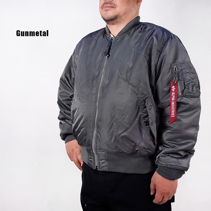 【ALPHA INDUSTRIES】MA-1 フライトジャケット L ブラック ALPHA INDUSTRIES アルファ メンズ MA-1 フライトジャケット 本
