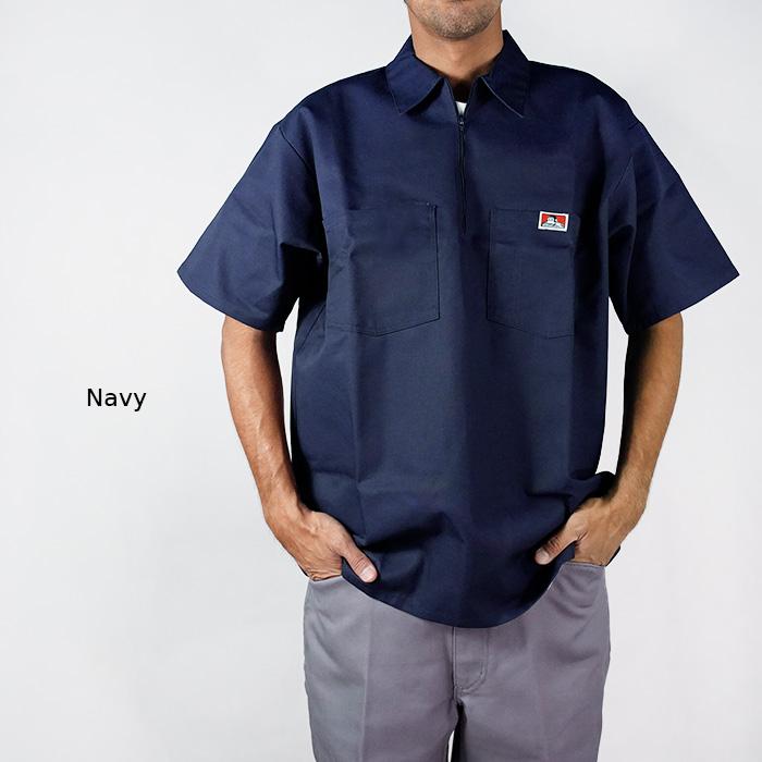 BEN DAVIS ベンデイビス 半袖 ワークシャツ HALF ZIP WORK