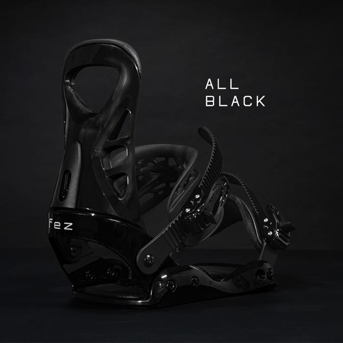 2024年ニューモデル ビンディング スノーボード FEZ BINDING All Black