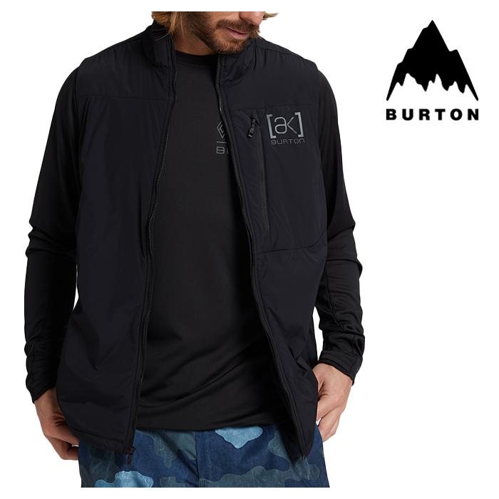 [日本正規品] スノーボード ウェア バートン ジャケット 2024 BURTON MENS [AK] HELIUM STRETCH INSULATED VEST True Black ベスト スノボー 23-24