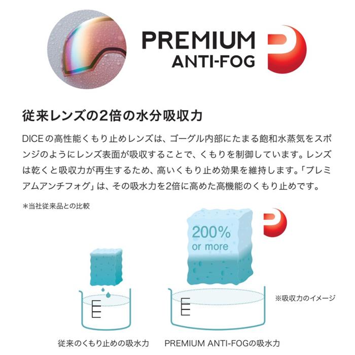DICE（ダイス） [日本正規品]スノーボード ゴーグル バンク 2024 DICE