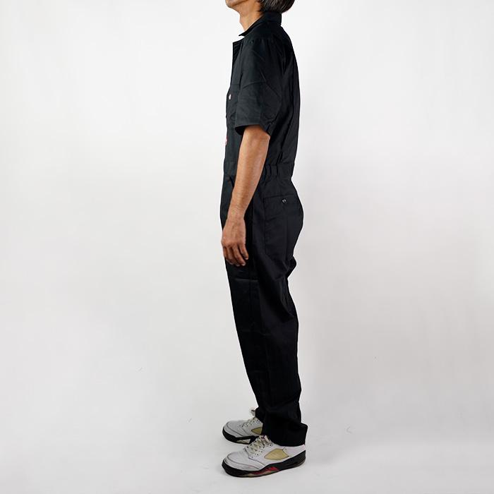 Dickies ディッキーズ　　　　　　　　　　　　　　カバーオール　ブラック Dickies ディッキーズ つなぎ メンズ ロング スリーブ