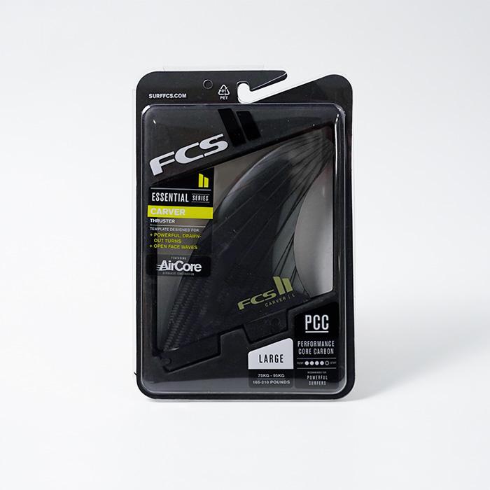 FCS サーフィン トライフィン II CARVER PC CARBON TRI RETAIL