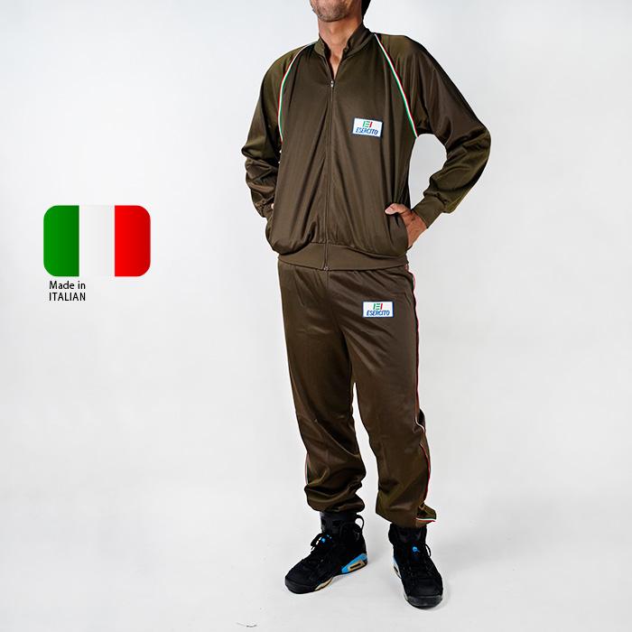 イタリア軍 トレーニングウェア上下セット ITALIAN BROWN GYM SUIT NEW