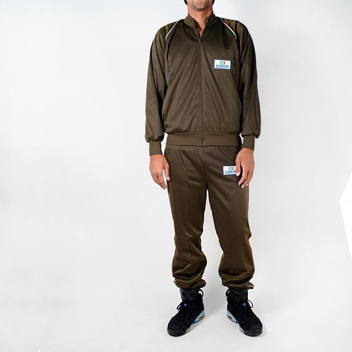 イタリア軍 トレーニングウェア上下セット ITALIAN BROWN GYM SUIT NEW