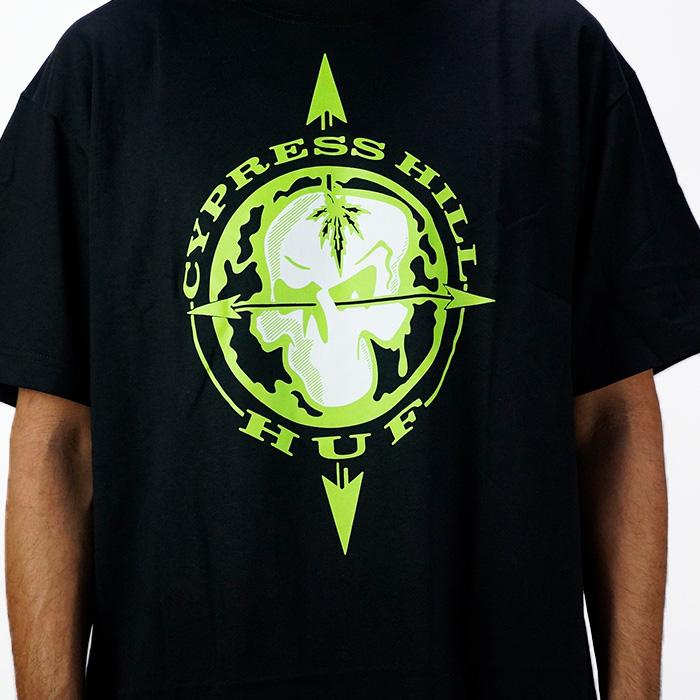 ハフ Tシャツ HUF × CYPRESS HILL BLUNTED COMPASS S/S TEE TS02339 Black ブラック 黒 コンパスTシャツ XXL 大きいサイズ サイプレス・ヒル メッシュ Tシャツ｜nest001｜06