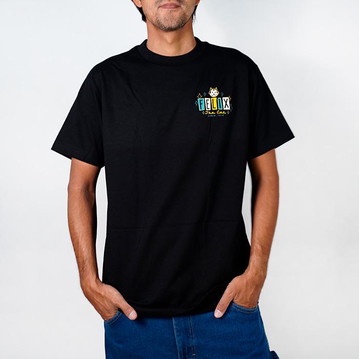 ローライダー クロージング 半袖 Tシャツ LOWRIDER CLOTHING FELIX DINER STARS Tee FLXT003 フィリックス・ザ・キャット 大きいサイズ XXL 黒 ブラック メンズ | ローライダー | 01