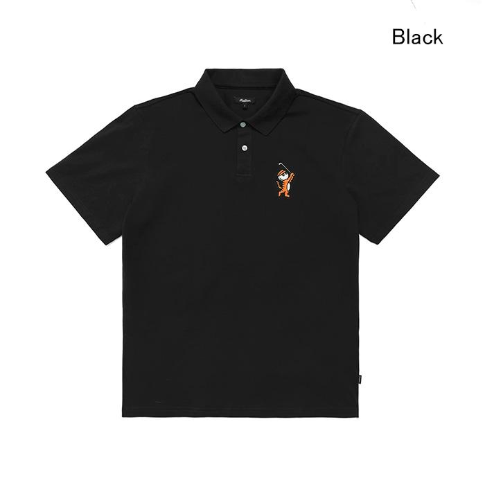 Malbon Golf マルボンゴルフ ポロシャツ TIGER BUCKETS POLO M