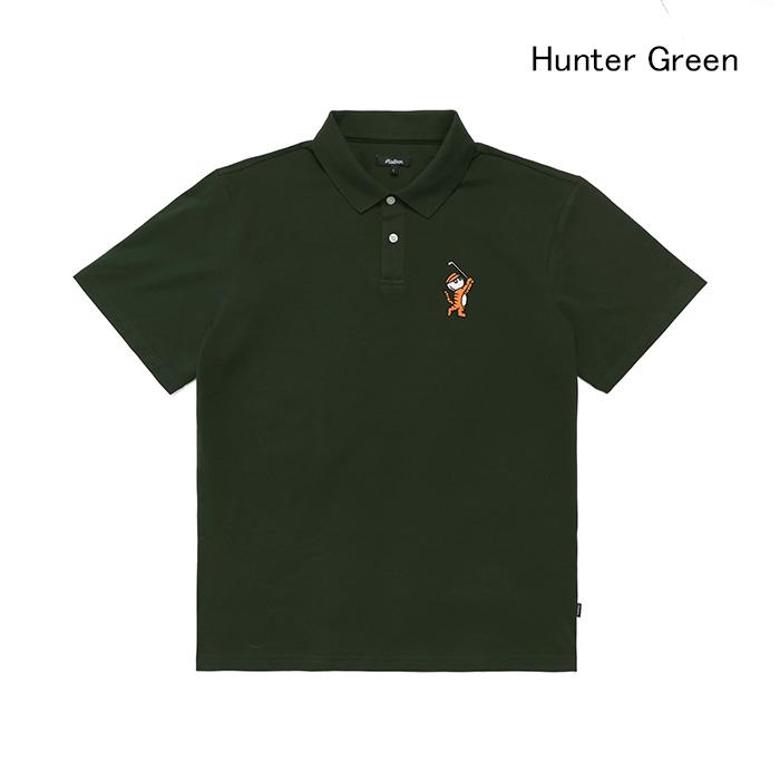 未使用品　マルボンゴルフ　タイガーポロシャツ　サイズL malbon Malbon Golf マルボンゴルフ ポロシャツ TIGER BUCKETS POLO M