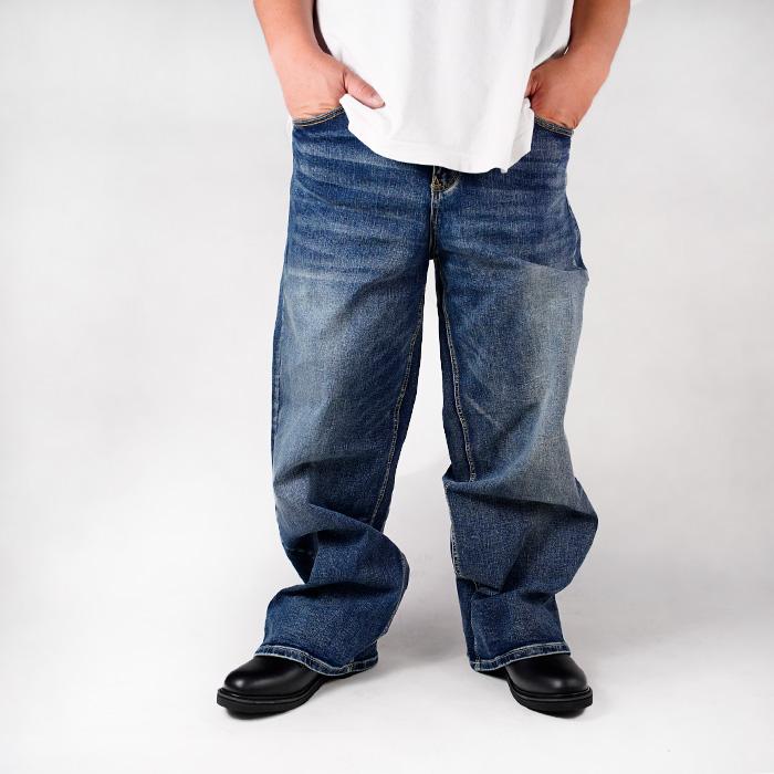 プロクラブ　ヘビーウエイトDenim バッギーデニムカーゴパンツ ブラック ブラック (プロクラブ) ヘビーウエイトDenim バッギーデニム
