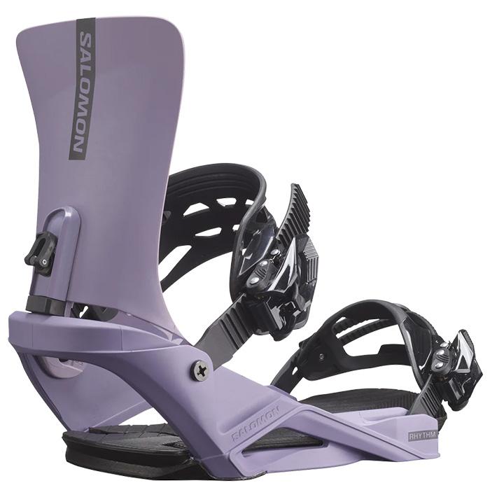 [日本正規品]スノーボード ビンディング サロモン リズム 2024 SALOMON RHYTHM Dusk Purple ダスクパープル 紫 バインディング スノボー 23-24 男性 メンズ｜nest001｜02