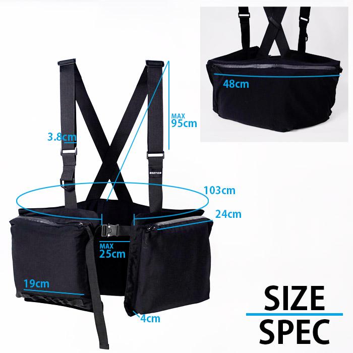 防水ベスト sketch WATER PROOF LONG UTILITY VEST ウォーター