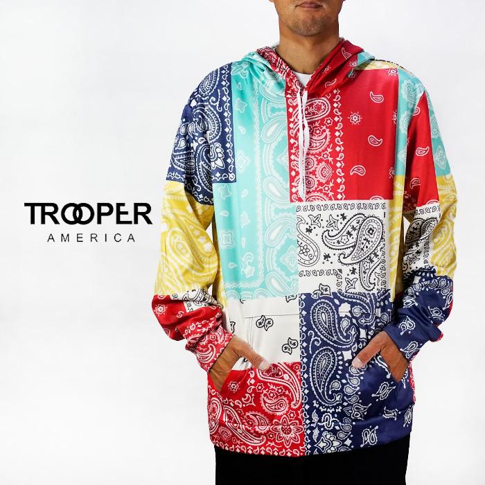 TROOPER AMERICA BANDANA PATCH HOODIE KH 002 24tro50002 Ne.S.T Yahoo