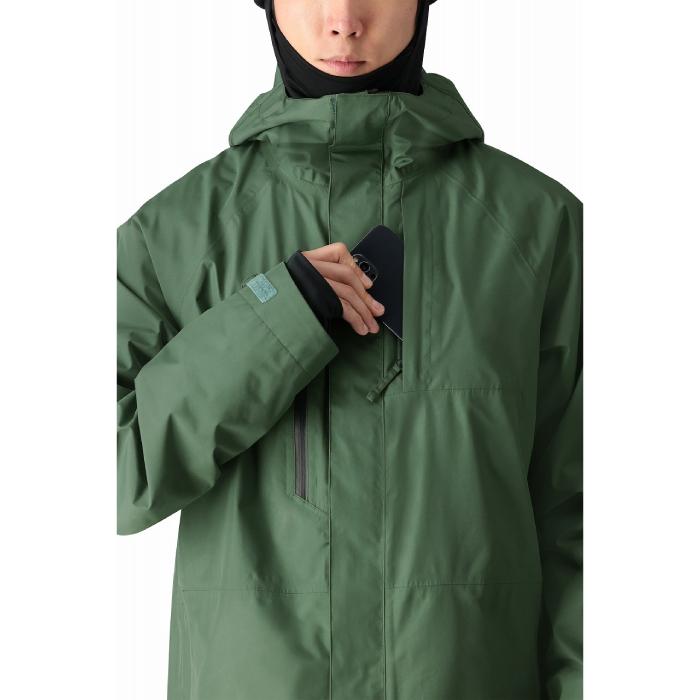 Patagonia GORE-TEX スノーボードジャケット フード付き 緑　M Patagonia GORE-TEX スノーボードジャケット フード付き 緑 M